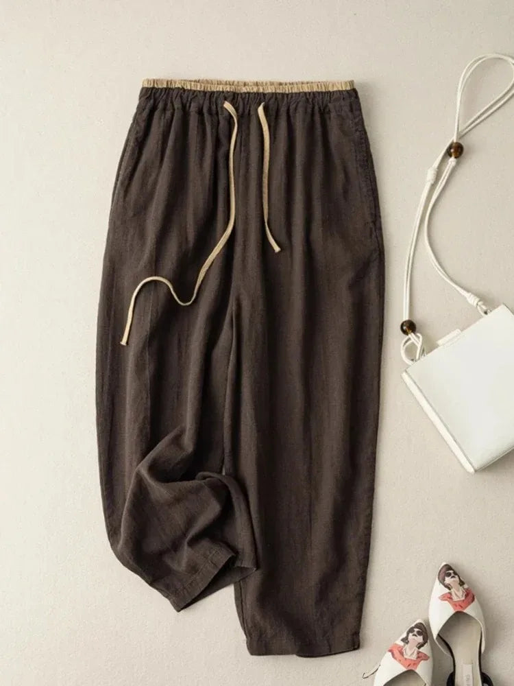 Pantalón de Lino Negro