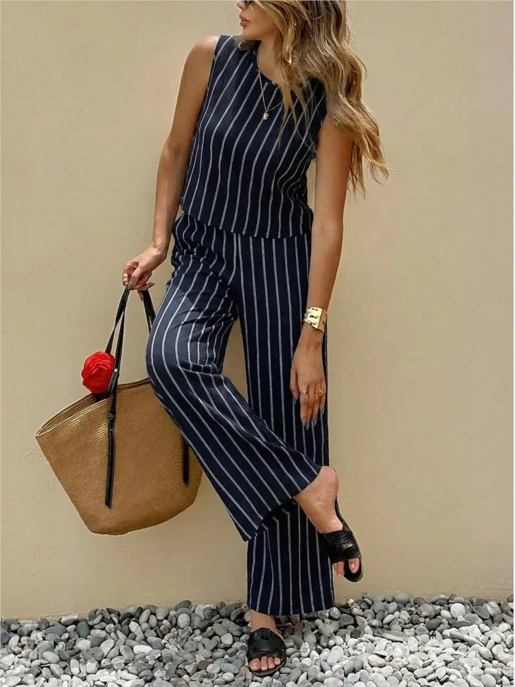 Conjunto Dos Piezas a Rayas