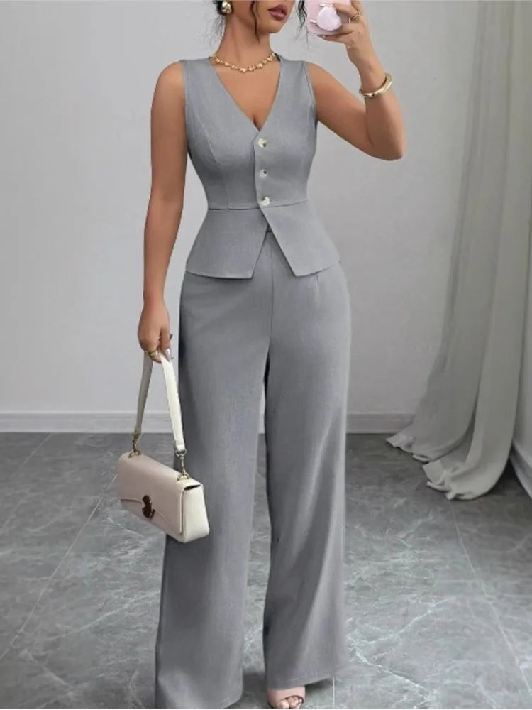 Conjunto Dos Piezas Escote en V de Verano