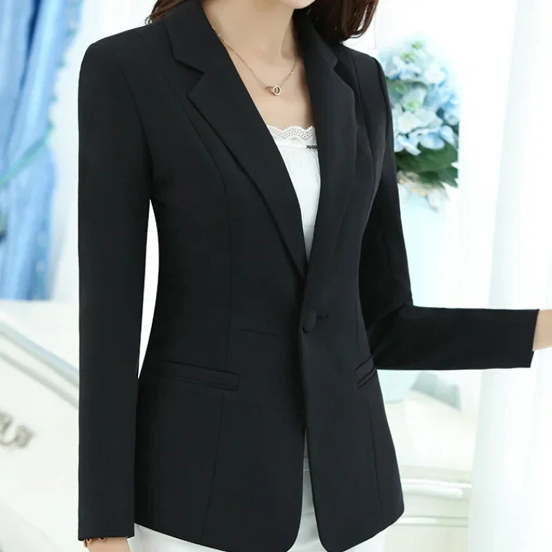 Blazer de Oficina de Manga Larga