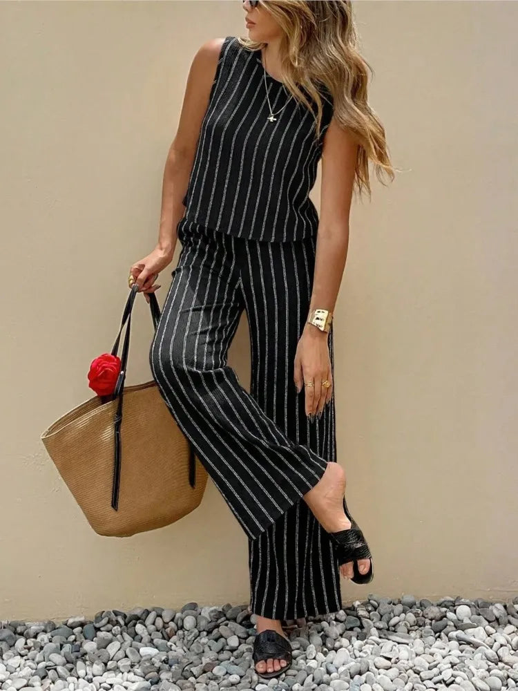 Conjunto Dos Piezas a Rayas