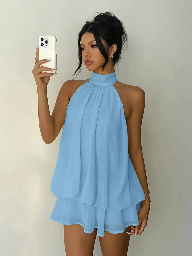 Vestido Corto Halter