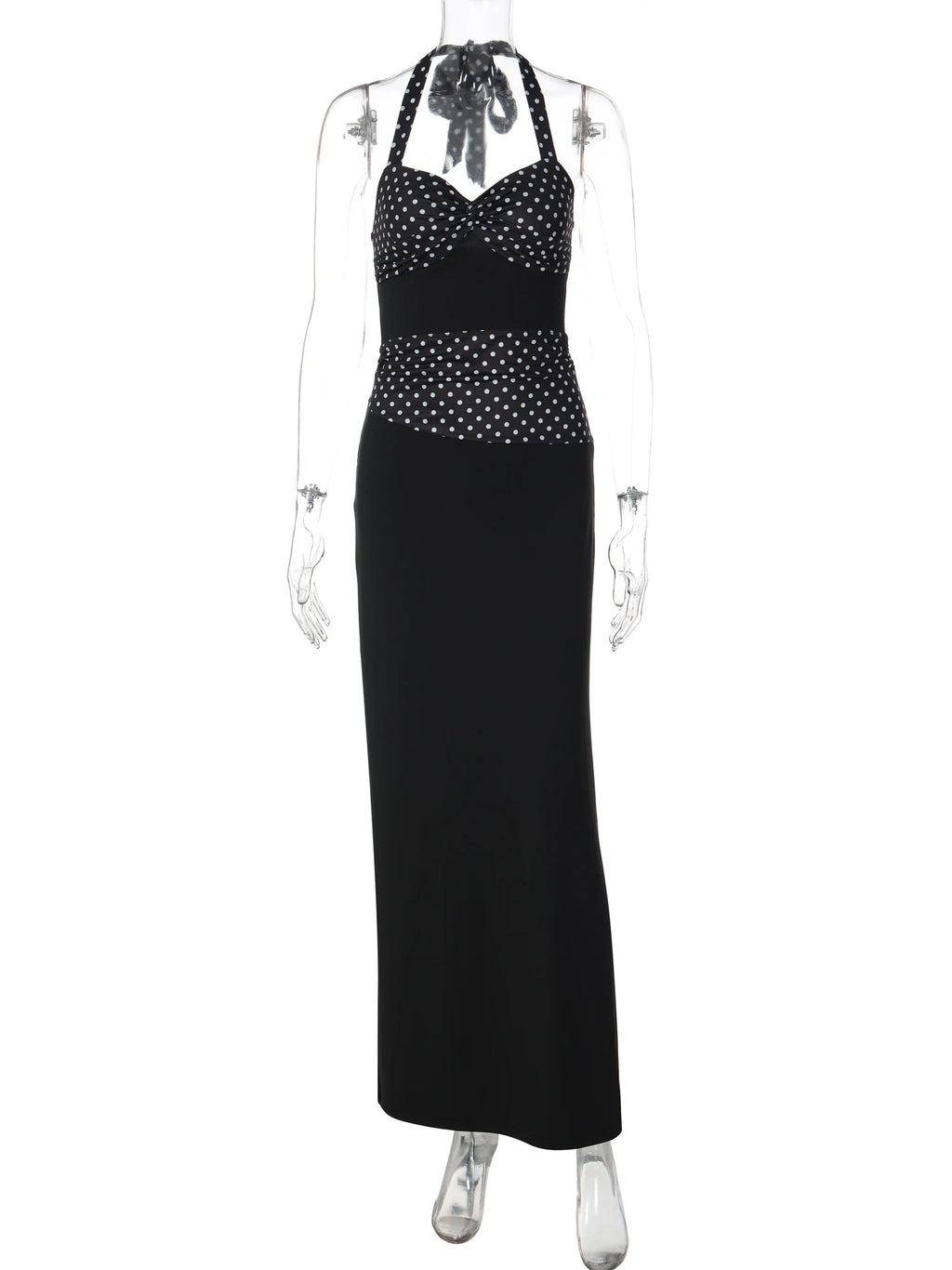 Vestido Largo a Lunares