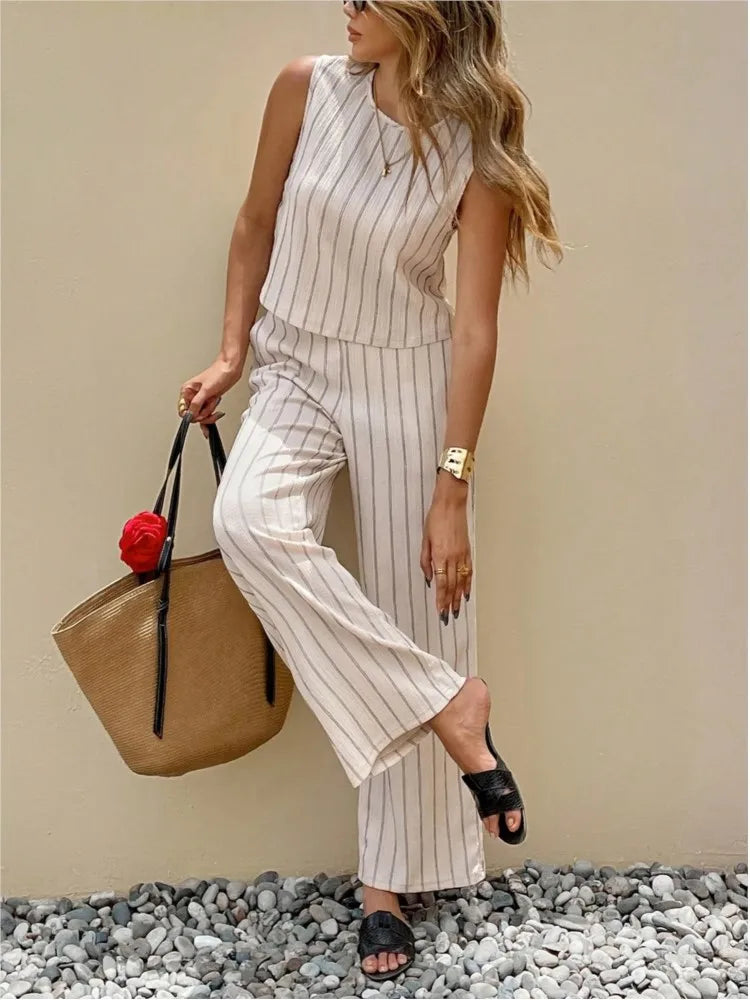 Conjunto Dos Piezas a Rayas