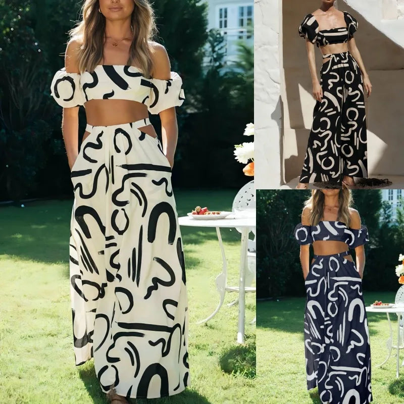 Conjunto Dos Piezas de Verano Negro